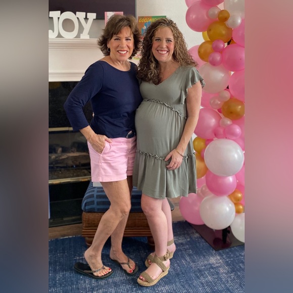 PinkBlush Maternity Ruffle Mini Dress - Picture 5 of 5